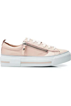 Moda In Pelle FILICIAN CHUNKY LEATHER TRAINER WITH ZIP AND LACE-UP CLOSURE AU 8 (EU 39)