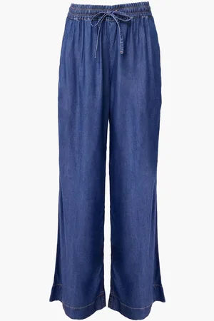 French Connection Blue Colorado Denim Fluid Trousers xlarge