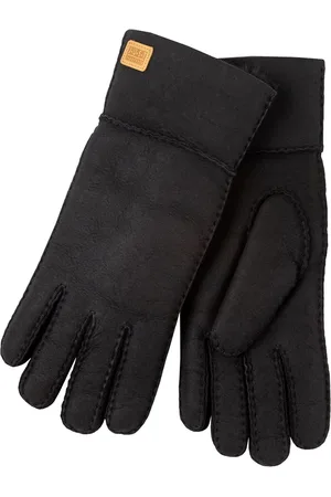 Just Sheepskin Black Ladies Charlotte Gloves L
