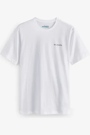 Columbia North Cascades Short Sleeve 100% Cotton Black T-Shirt L