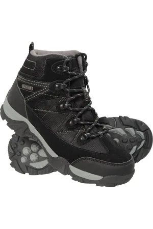 Mountain Warehouse Black Trail Waterproof Kids Walking Boots AU 13 (EU 32)