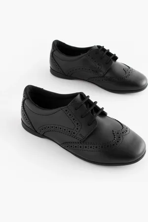 Next Wide Fit (G) Leather Brogue Lace-Up School Shoes AU 4.5 (EU 37.5)