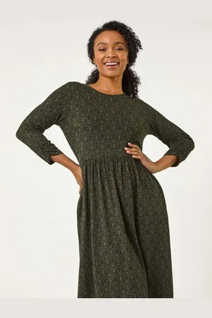 Roman Petite Paisley Print Pocket Dress AU 12