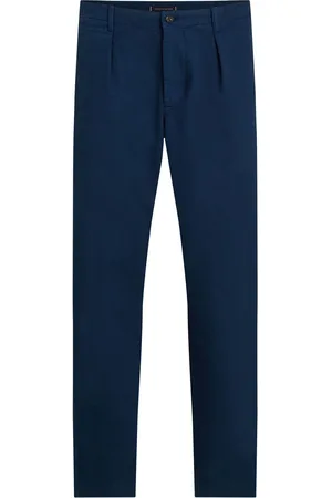 Tommy Hilfiger Blue Murray Herringbone Chino Trousers W32 L30