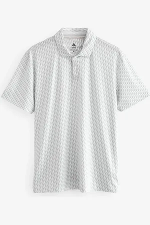 Next Active Print Golf Polo Shirt 4XL