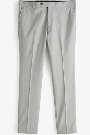 Next Light Grey Skinny Fit Stretch Smart Trousers 26W x 31L (UK 26 R)