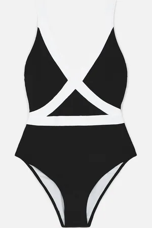 Accessorize Black Textured Shaping Swimsuit AU 16