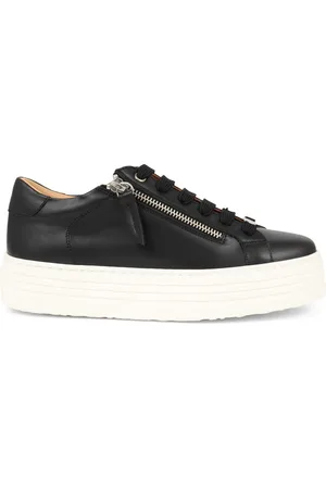 JONES BOOTMAKER Amaliada Leather Platform Trainers AU 6 (EU 37)
