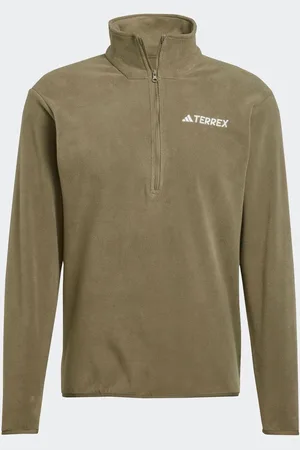 adidas Green Essentials 1/2 Zip Fleece Jacket M Reg