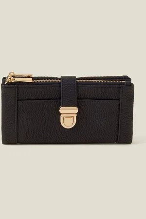 Accessorize Black Push Lock Wallet One