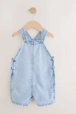 Next Light Blue Denim Slouch Dungarees (3mths-7yrs) 4