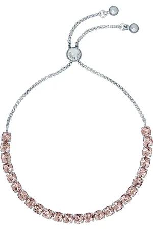 Ted Baker Silver/Rose Pink MELRAH: Crystal Adjustable Tennis Bracelet For Women One