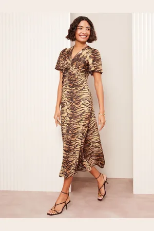 Friends Like These Ruched Front ITY Midi Dress AU 12