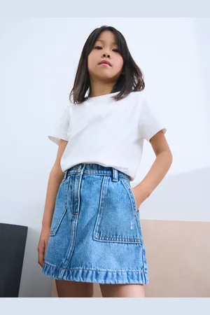 Next 100% Cotton Denim Skirt (3-16yrs) 12 Years (152cm)