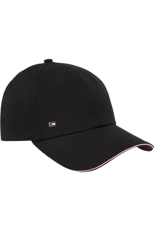 Tommy Hilfiger Black Corporate 100% Organic Cotton Panel Cap onesize