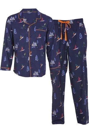 Cyberjammies Blue Man Alpes Ski Print Pyjama Set M