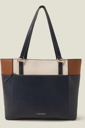 Accessorize Blue Claire Colour block Tote One