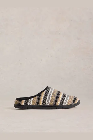 White Stuff Grey Knitted Mule Slippers AU 12 (EU 47)