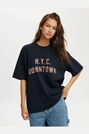 Cotton On Blue The Premium Boxy Graphic 100% Cotton T-Shirt XXS