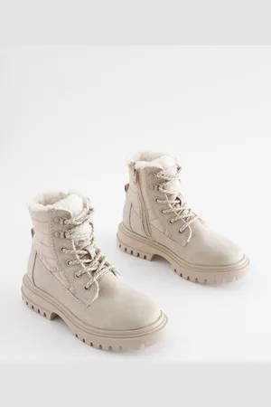Next Neutral Quilted Lace Up Boots AU 5 (EU 38)