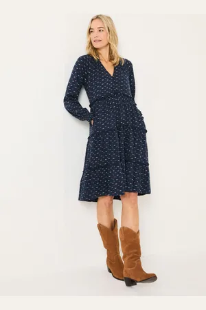 Fat Face FatFace Ivana Jersey 100% Cotton Dress AU 10 L