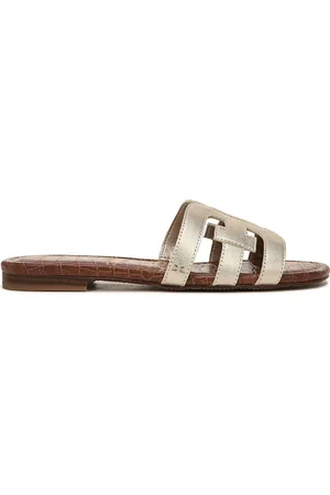 Sam Edelman Regular Fit Gold Bay Slides Sandals AU 11 (EU 42)