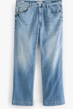 Replay Medium Blue Melja Relaxed Straight Fit Jeans W28 L32