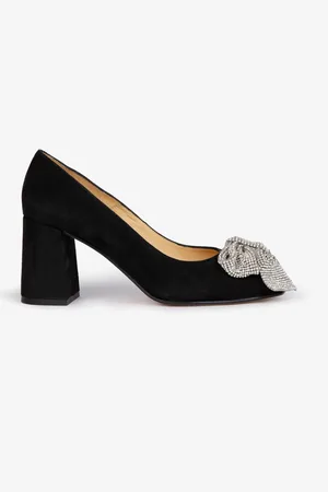 PENELOPE CHILVERS Gamine Bow Suede Shoes AU 8 (EU 39)