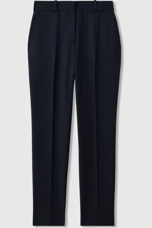 Reiss Navy Gabi Petite Slim Fit Suit Trousers AU 8