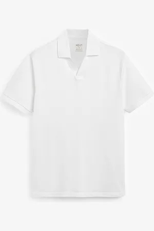 Next Short Sleeve Cuban Collar Pique Polo Shirt 2XL Reg