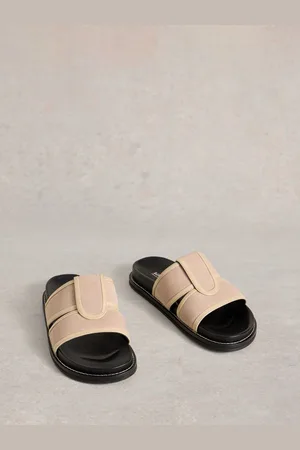 White Stuff Natural Ziggy Slider Footbed Sandals AU 7 (EU 37.5)