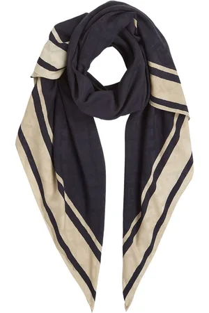 Tommy Hilfiger Blue Chic Texture Square Scarf One