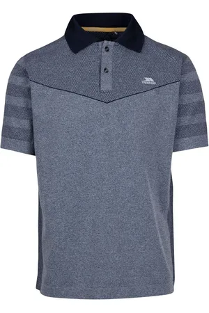 Trespass Male Blue Nab Active Polo T-Shirt M