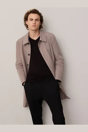 Next Stone Lightweight Shower Resistant Trench Coat M