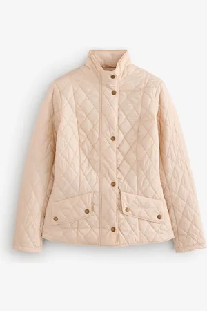 Barbour Cream Flyweight Cavalry Quilt Jacket AU 20