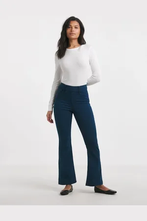 Simply Be Blue Flared Pull On Jeggings AU 18 R