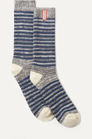 Sealskinz Attleborough Bamboo Mid Length Lightweight Stripe Socks M