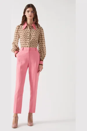 LK Bennett Pink Aimee Desert Cigarette Leg Trousers AU 8