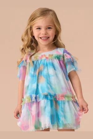Angel & Rocket Eleanor Multi Print Mesh Dress And Bloomer Set 12