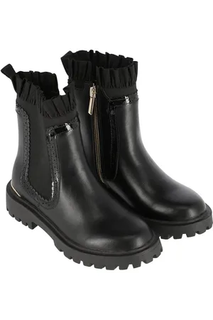 Angels Face Chelsea Ruffle Black Boots AU 2.5 (EU 35)
