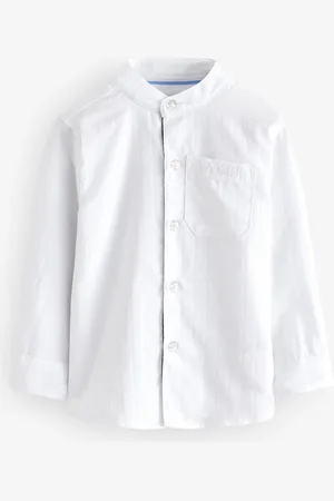 Ted Baker 100% Cotton Long Sleeve Grandad Collar Shirt 13 Years (158cm)