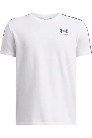Under Armour White Sportstyle Taped Short Sleeve T-Shirt 7