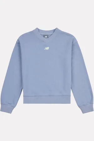 New Balance Blue Kids Athletics Tennis Cartoon Graphic Crew Top 8