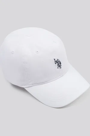U.S. Polo Assn. U. S. Polo Assn. White Mens Washed Casual 100% Cotton Cap One