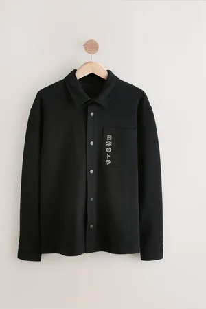 Next Embroidered Graphic Shacket M