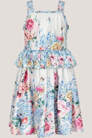 Monsoon Rose Floral Satin Dress 11