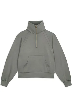 Chelsea Peers Green LuxeComfort Scuba Half-Zip Sweatshirt 16