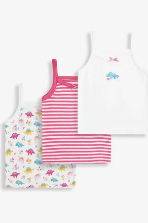 JoJo Maman Bébé Pink 3-Pack Vest Set 4