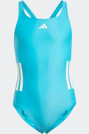 adidas Green 3 Stripe C Back Swimsuit 13
