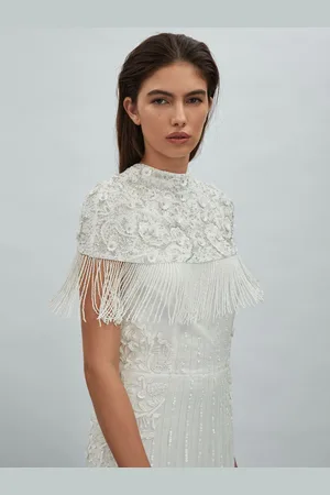 RAISHMA Embellished Removable Bolero Maxi Dress AU 10